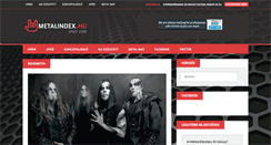 Desktop Screenshot of metalindex.hu